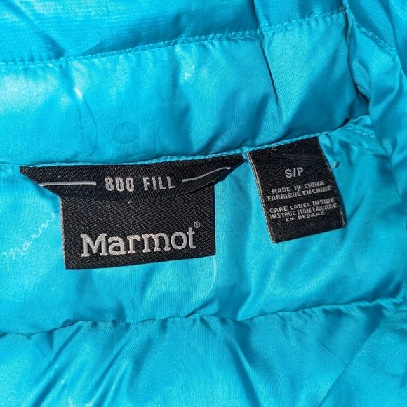 Marmot Jena 800 Fill Goose Down Vest Blue Women's Small - Picture 5 of 11